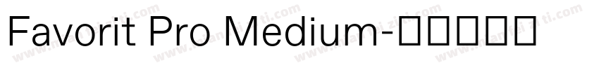Favorit Pro Medium字体转换